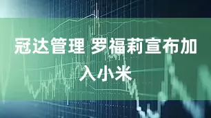 冠达管理 罗福莉宣布加入小米